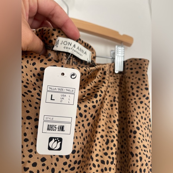 NWT Jon & Anna animal print slip skirt large - Picture 5 of 7